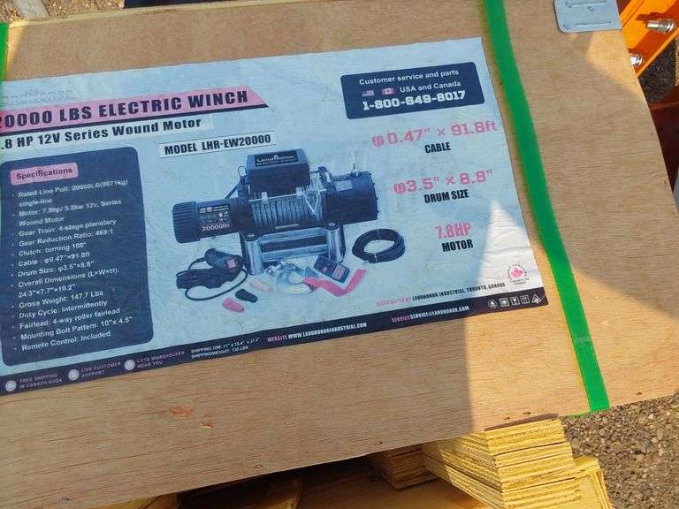 2000 lbs Electric Winch Model LHR-EW2000 - Albuquerque NM