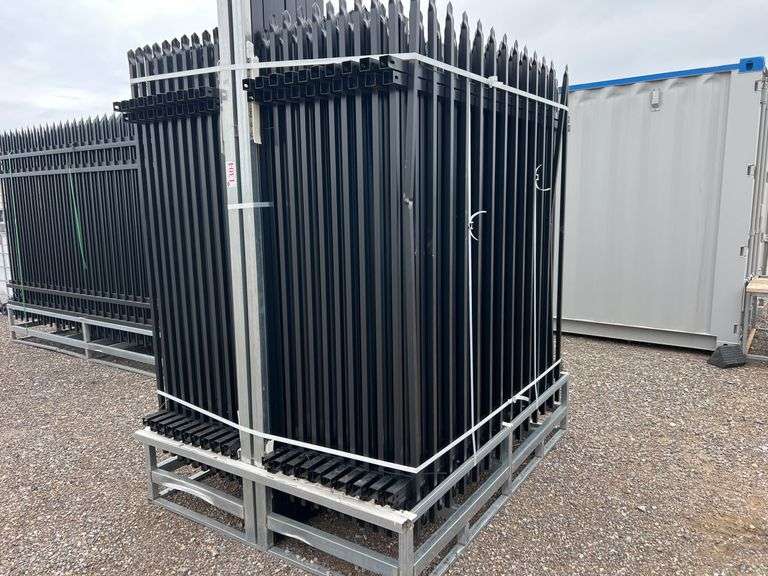 Qty 40 7FT 2-Rail Iron Site Fencing - Albuquerque NM