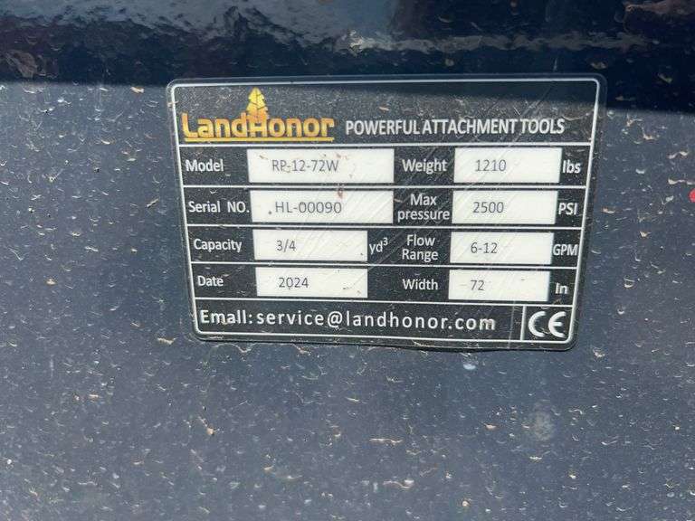 Skid Steer Rock Picker Model RP-12-72W - Albuquerque NM