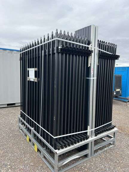 Qty 40 7FT 2-Rail Iron Site Fencing - Albuquerque NM