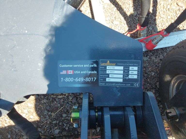 2025 Landhonor PR-12-72W 72 in Skid Steer Power Rake - Albuquerque NM