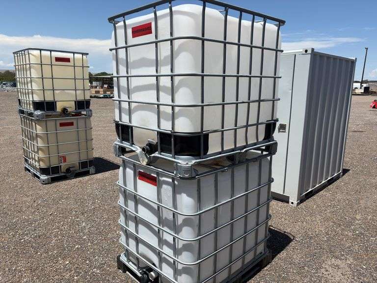 Qty Of (2) 275 Gal Basket Tanks