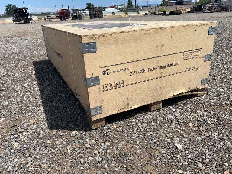 Double Garage Metal Shed 23ft x 22ft - Albuquerque NM