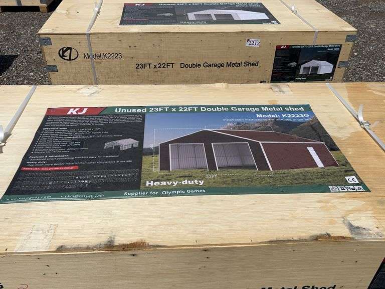 Double Garage Metal Shed 23ftx22ft - Albuquerque NM