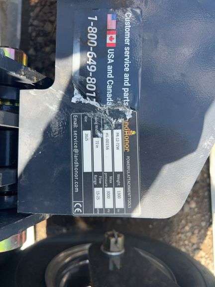 Landhonor 72 in Skid Steer Power Rake Model PR-12-72W - Albuquerque NM