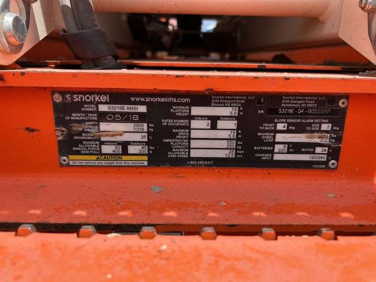 2018 Snorkel S3219E Scissor Lift - Albuquerque, NM