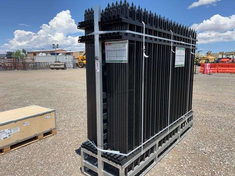 8ftx6ft powder coated steel site fence model K0608-22 - Albuquerque NM