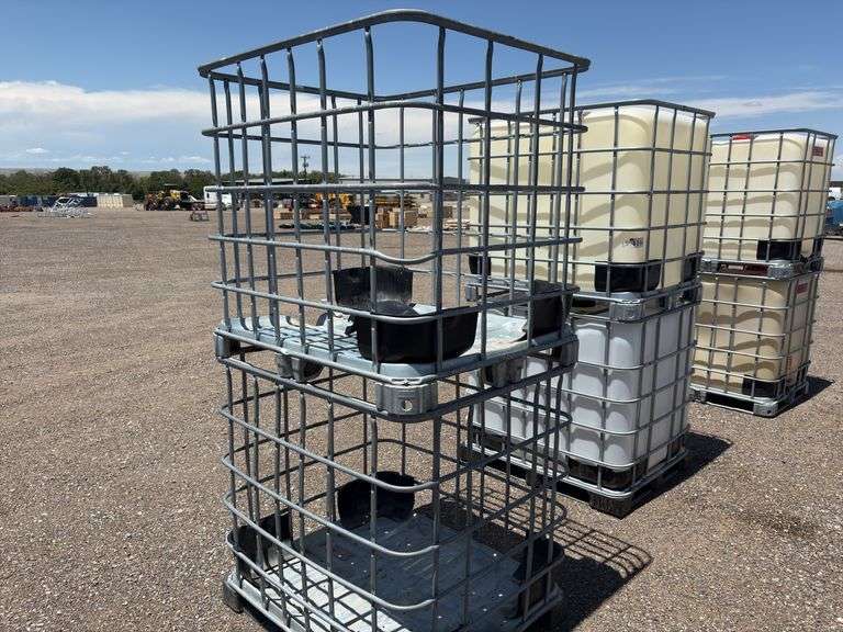 Qty Of (2) 275 Gal Metal Basket