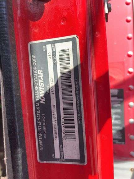 1997 International 8100 S/A Box Truck - Albuquerque, NM