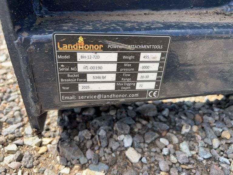 Landhonor Backhoe Attachment Model BH-12-72D - Albuquerque NM