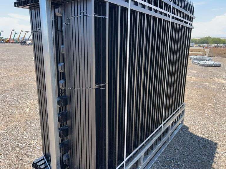 8ftx6ft powder coated steel site fence model K0608-22 - Albuquerque NM