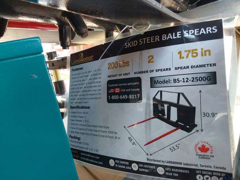 2025 Landhonor BS-12-2500G Bale Spears - Albuquerque NM