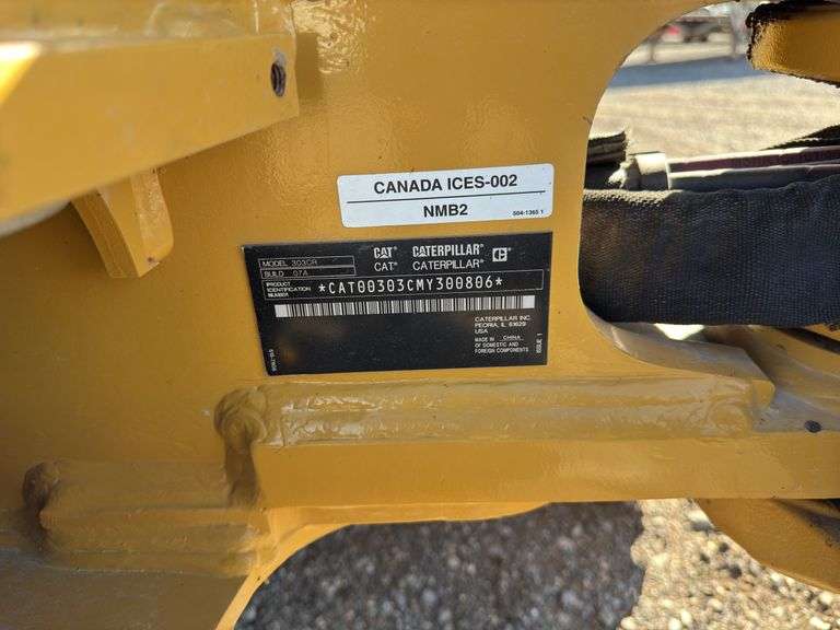 2022 Cat 303 CR Mini Excavator