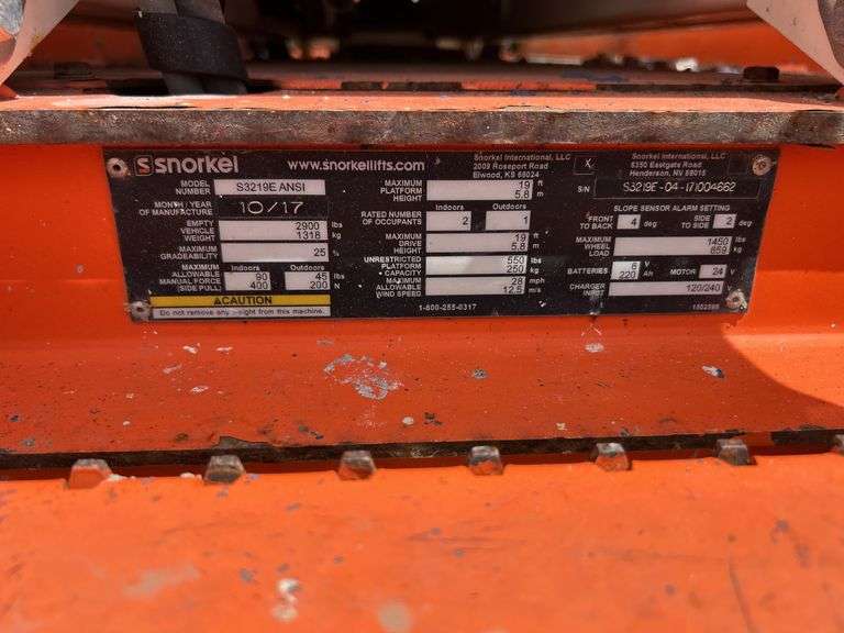 2017 Snorkel S3219E Scissor Lift - Albuquerque, NM