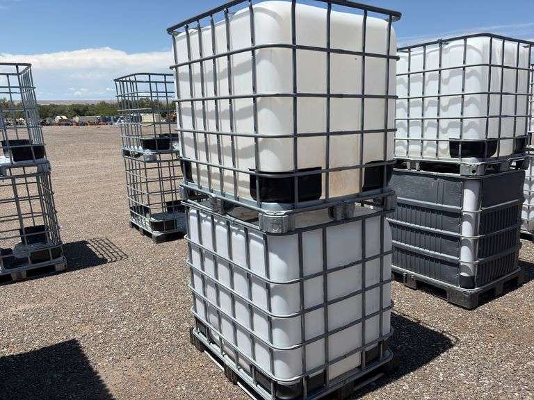 Qty Of (2) 275 Gal Metal Basket Tank