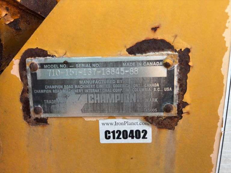 Champion 710 Motor Grader - Albuquerque NM