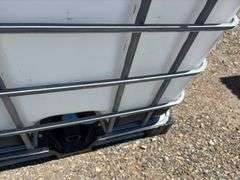 Qty Of (2) 275 Gal Metal Basket Tank