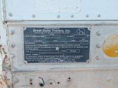 1987 Great Dane 48 ft T/A Van Trailer