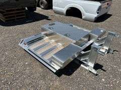 Diamond plated Headache rack with tool box storage