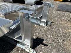 Diamond plated Headache rack with tool box storage