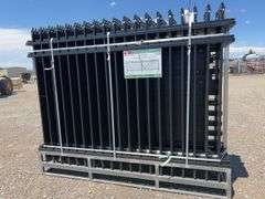8ftx6ft powder coated steel site fence model K0608-22 - Albuquerque NM
