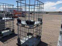 Qty Of (2) 275 Gal Metal Basket