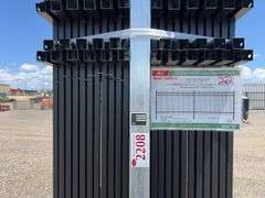 8ftx6ft powder coated steel site fence model K0608-22 - Albuquerque NM