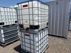 Qty Of (2) 275 Gal Metal Basket Tank