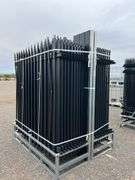 Qty 40 7FT 2-Rail Iron Site Fencing - Albuquerque NM