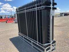 8ftx6ft powder coated steel site fence model K0608-22 - Albuquerque NM