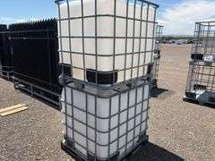 Qty Of (2) 275 Gal Metal Basket Tank