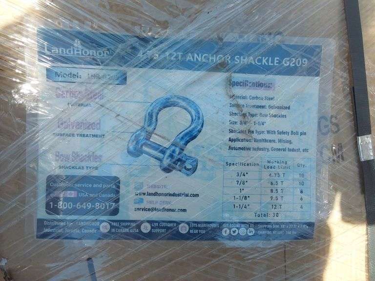 Landhonor 4.75 -12T Anchor Shackle G209 Model LHR-G209 - Albuquerque NM