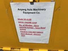 Anyang Aols Machinery BS-6130 Portable Wood Chipper - Albuquerque NM