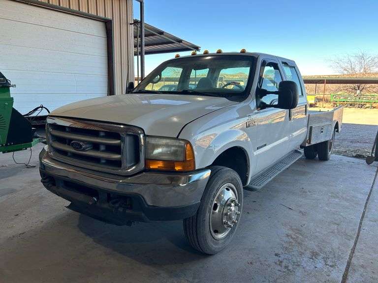 1999 Ford F550 Crew Cab 4x4 Flat Bed Truck Hillsboro NM