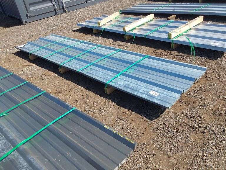 Qty 12ft 26ga Galvalume R Panels - J&J Auctioneers LLC