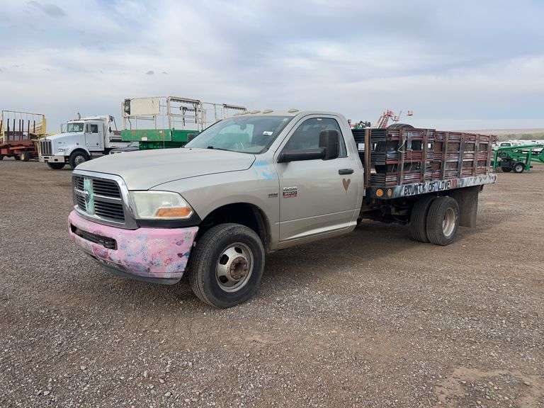 2011 Dodge Ram 3500 Flatbed Truck - J&J Auctioneers LLC