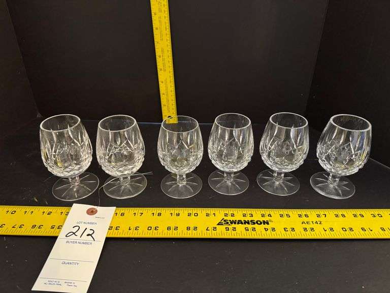 6 Waterford Glasses