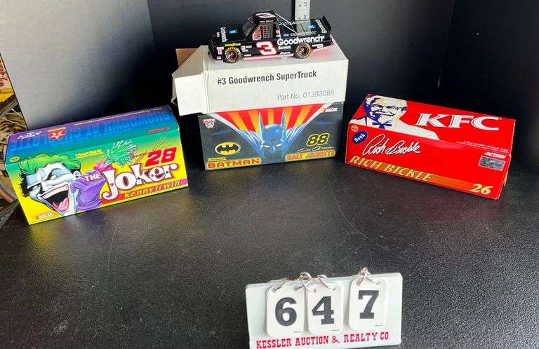 4 1:24 Scale Die Cast Nascar Cars