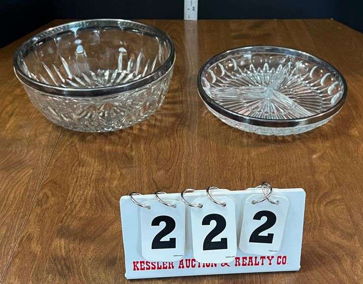Glass Bowl and Tray