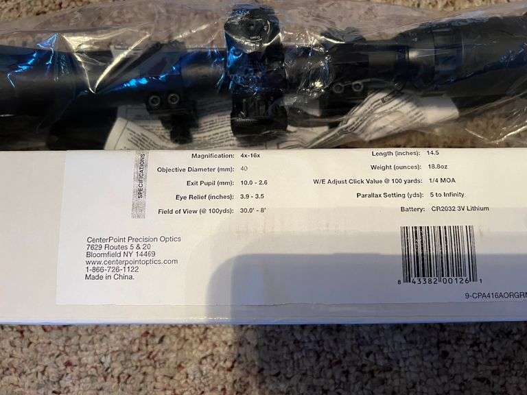 Center Point 4X-16X Scope