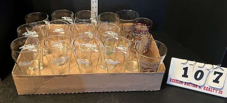 16 Coca Cola Glasses