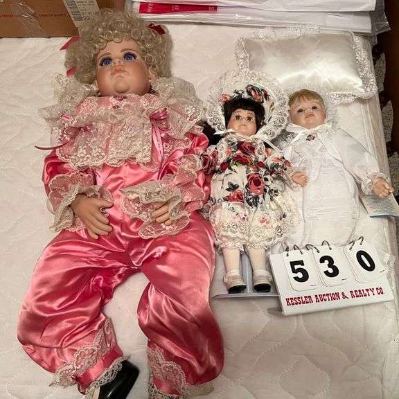 3 Porcelain Dolls