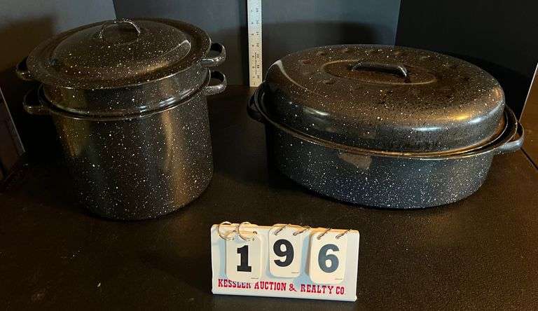 Granite Ware Stock Pot and Roaster