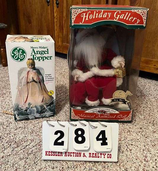 Angel Topper and Musical Santa