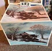 Makers Mark Print and 2 of The Mill in Winter Prints