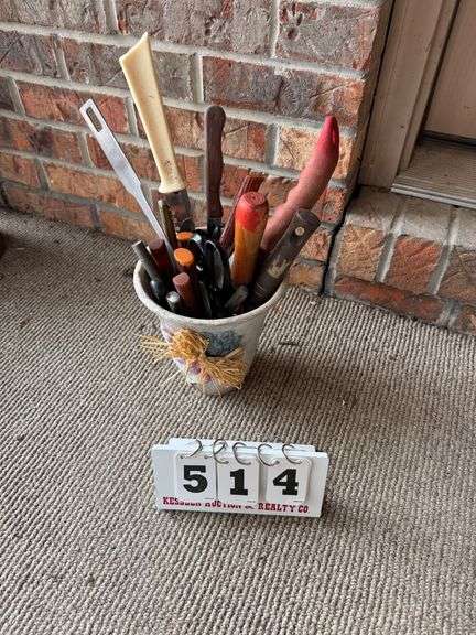 Garden Tools w/ Flower Pot