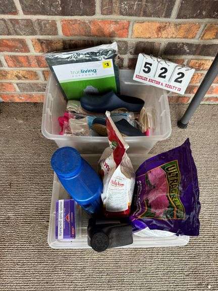 Gardening Gloves, Insect Killer, and Plant Food