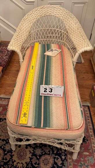 Wicker Chaise Lounge
