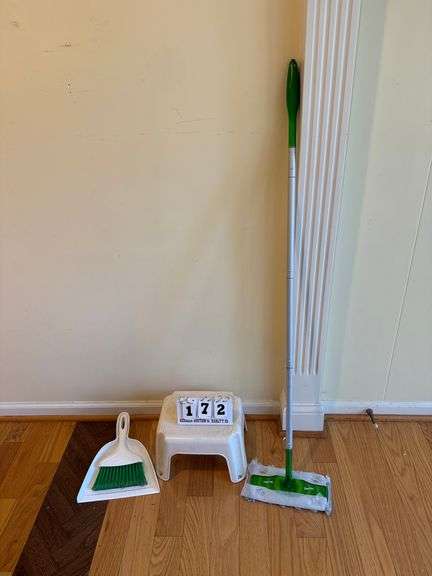 Swiffer, Step Stool, and Dustpan