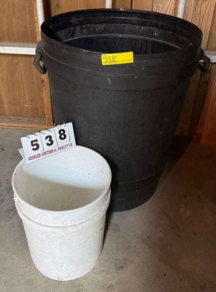 Trash Can and Bucket